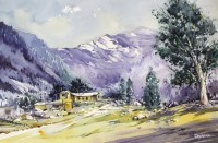 M Alam Jahangir, 14 x 21 Inch, Watercolor on Paper, Landscape Painting, AC-MAJ-010